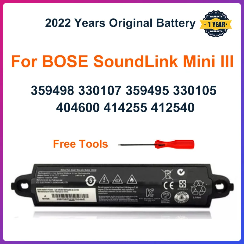 359498 Batteria Per Bose Soundlink Iii 330107A 359495 330105 412540 Per Bose Soundlink Altoparlante Bluetooth Ii 404600