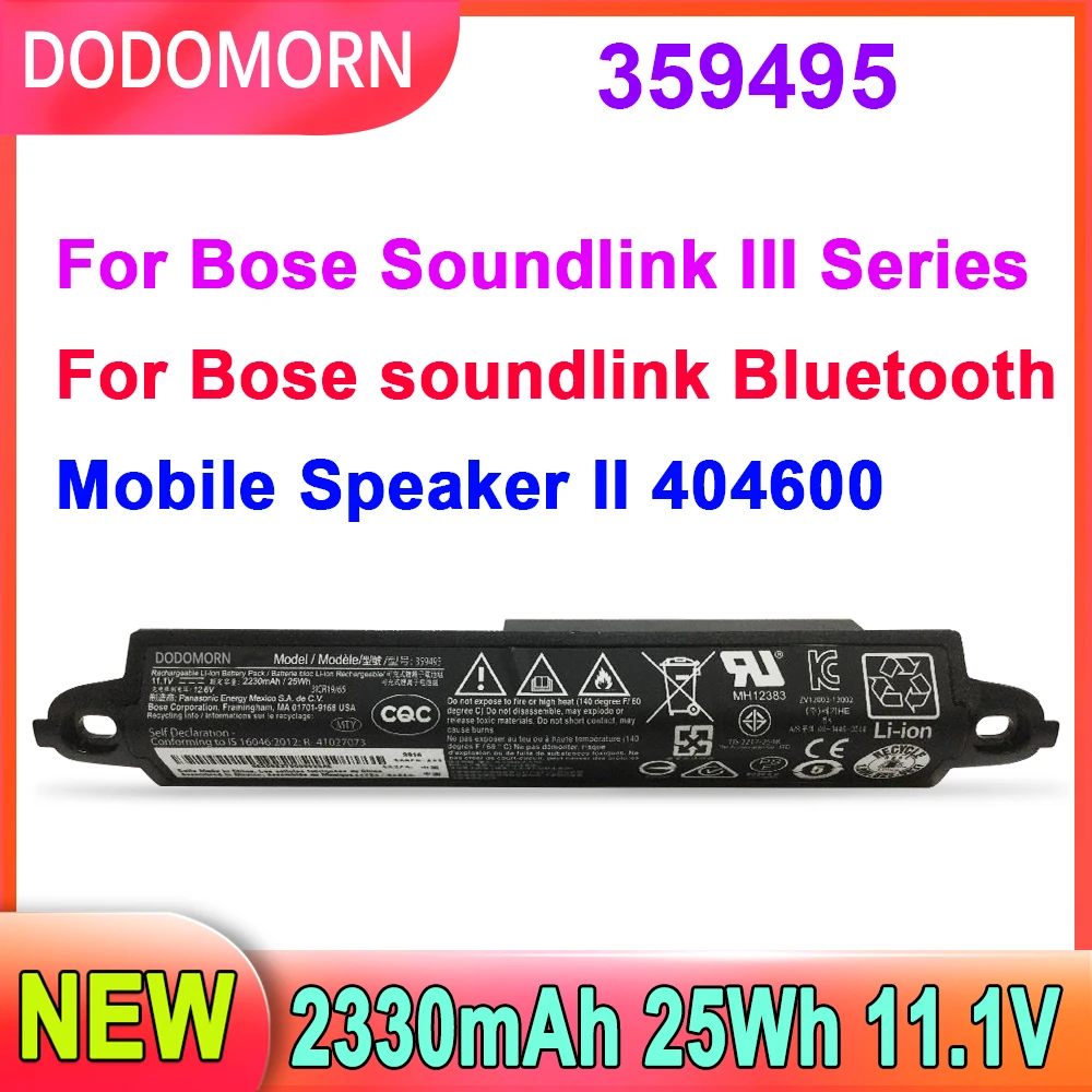 Per Bose Soundlink Iii 330107A 330105 412540 Per Bose Soundlink Altoparlante Bluetooth Ii 404600 359495 359498 Sostituire La Batteria