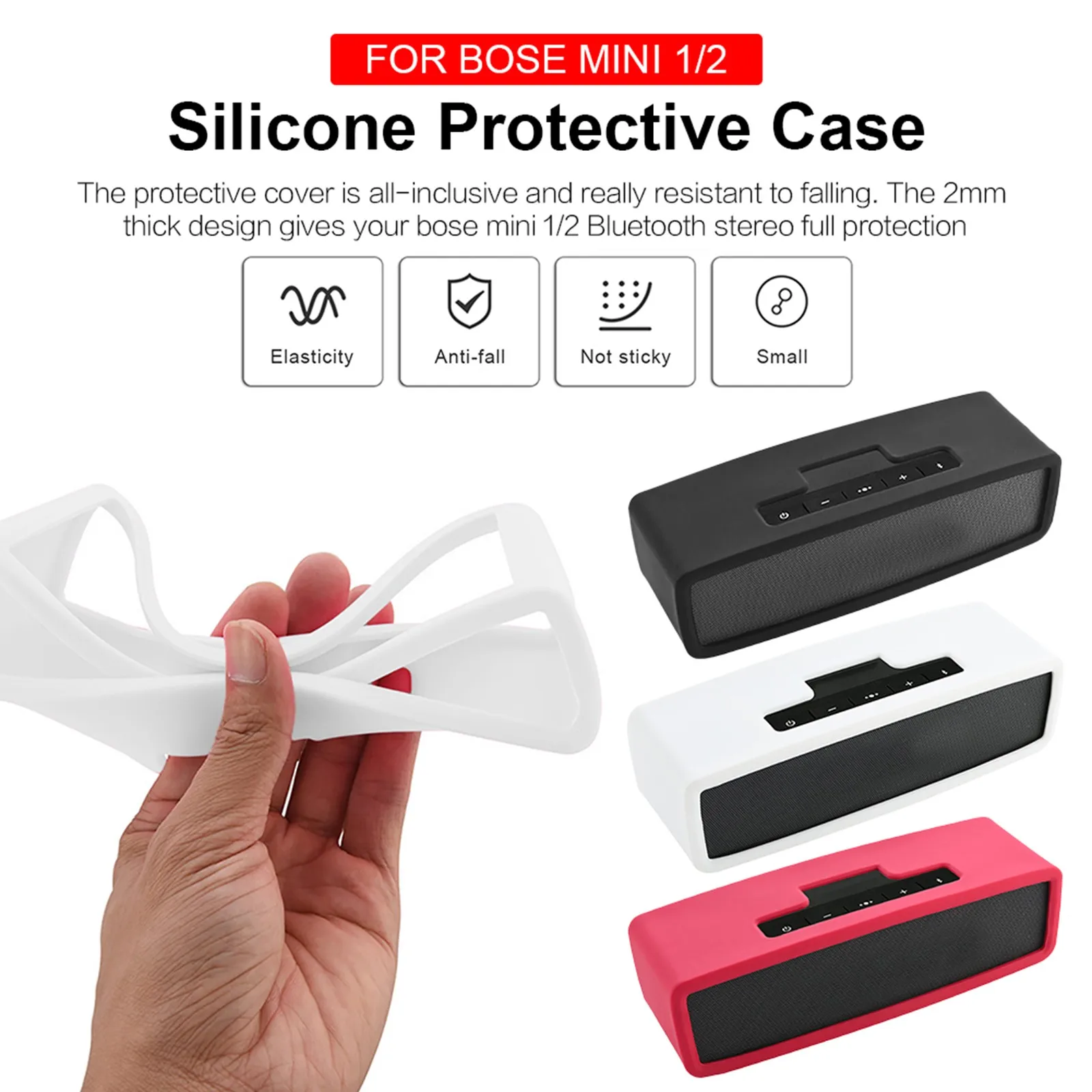 Custodia In Silicone Portatile Per Bose Soundlink Mini 1 2 Sound Link I Ii Custodia Protettiva Per Altoparlanti Bluetooth Custodia Per Altoparlanti 20