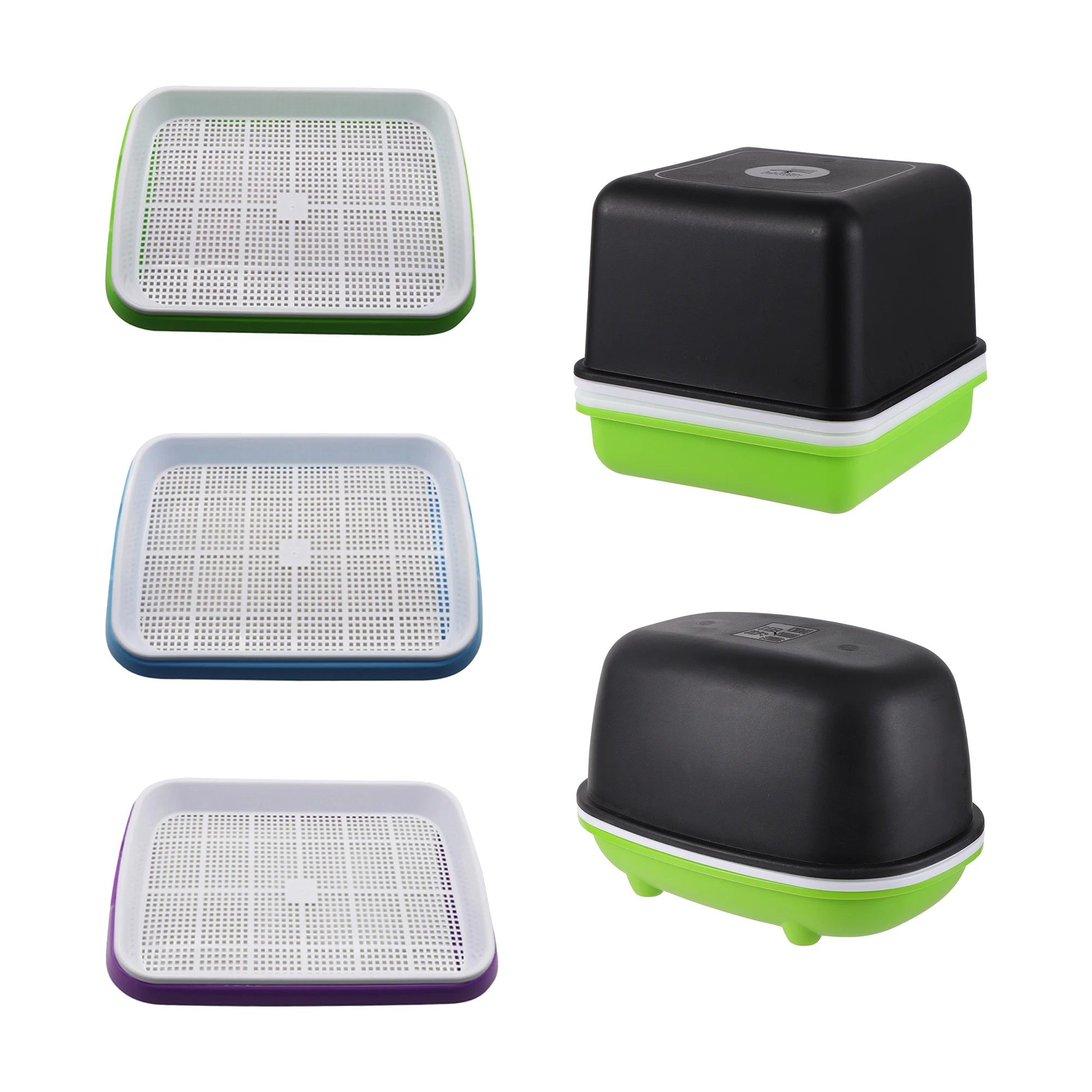 Garden Grow Germogliando Seedling Box Healthy Wheatgrass Growers Kit Di Germinazione Coperto Soilless Grow Hydroponic Grow System