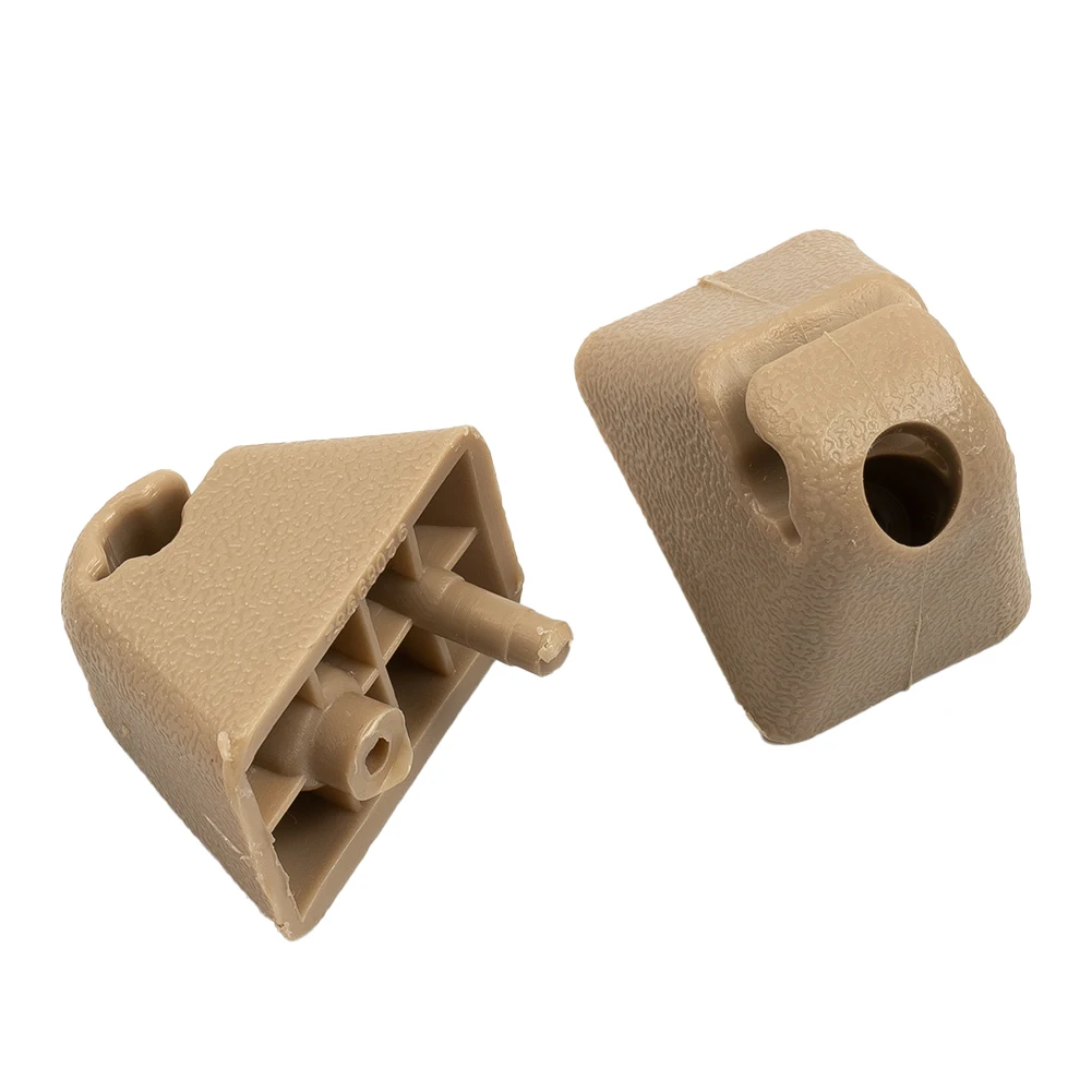 2Pcs Car Beige Sun Visor Holder Clip 1438336 Per Opel Per Astra F Per Corsa Per Vectra Per Tigra Per Vivaro M35 Per Senator