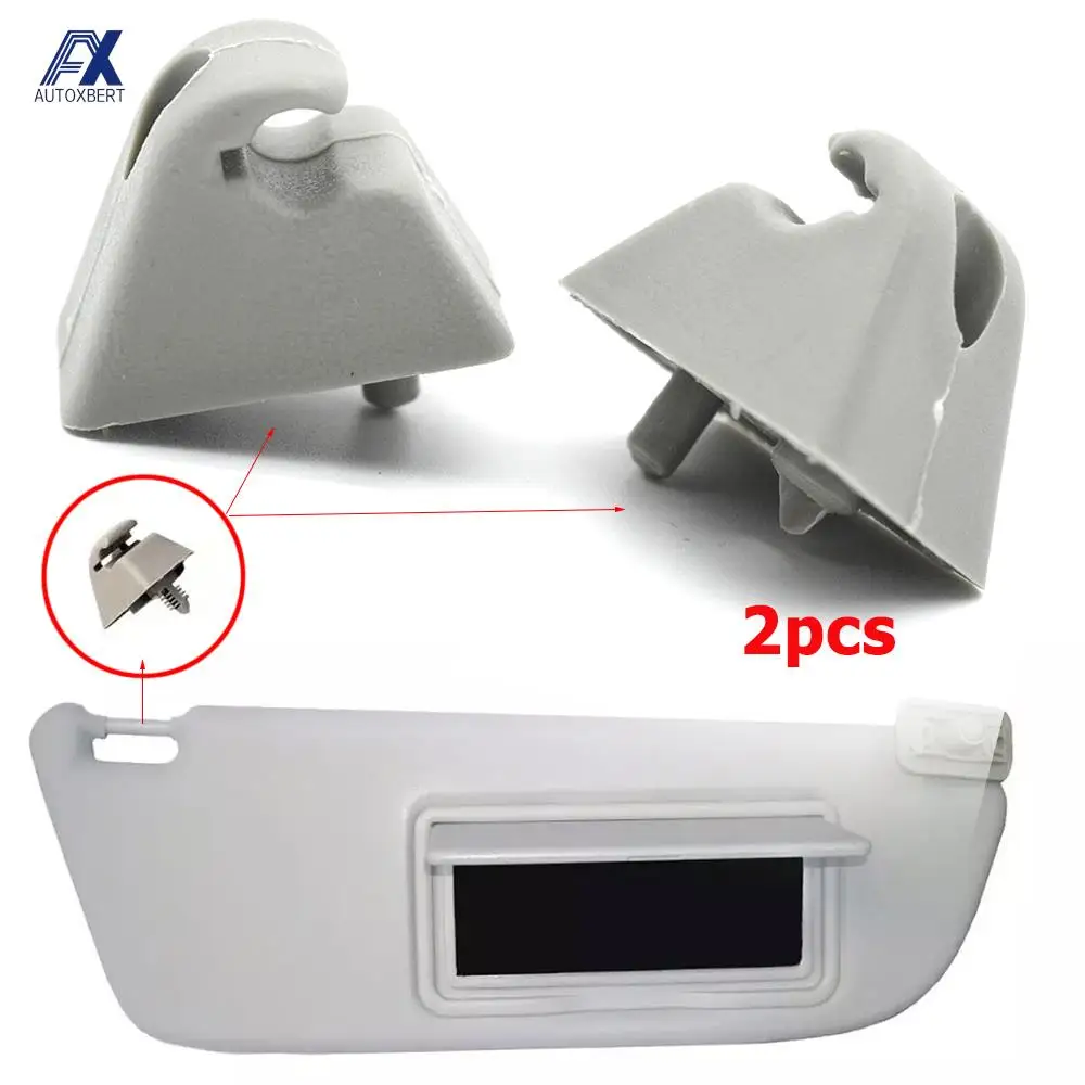 2X Per Opel Vauxhall Vectra Vivaro A Astra F Corsa Combo B Carlton Tigra Senator Car Sun Visor Mount Staffa Di Montaggio Clip Holder Styling