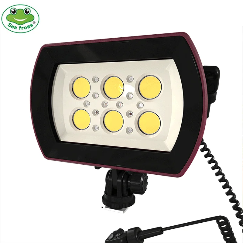 Seafrogs 6000Lm Fotocamera Dive Video Light Impermeabile Led Light Diving Strobe Underwater Per Gopro Canon Slr Fotocamere Fill Lamp