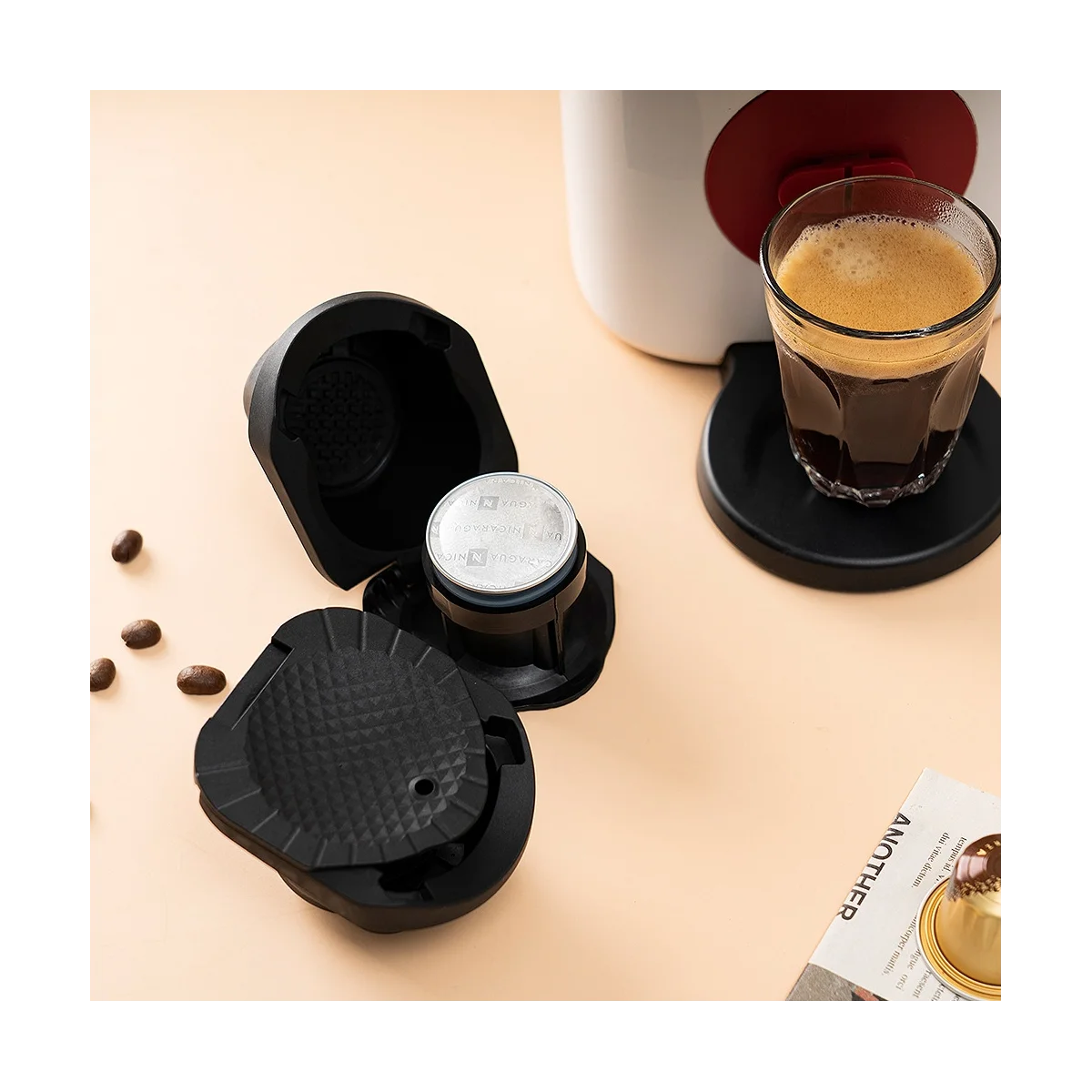 Adattatore Per Capsule Per Capsule Nespresso Converti Dolce Gusto Crema Fare Per Macchina Da Caffè Dolce Gusto Piccolo Xs Genio 2A