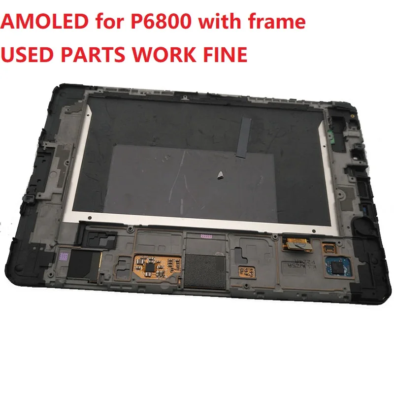 Per Samsung Galaxy Tab 7.7 P6800 Display Lcd Touch Screen Digitizer Sensor Glass Matrix Assembly Parti Di Ricambio