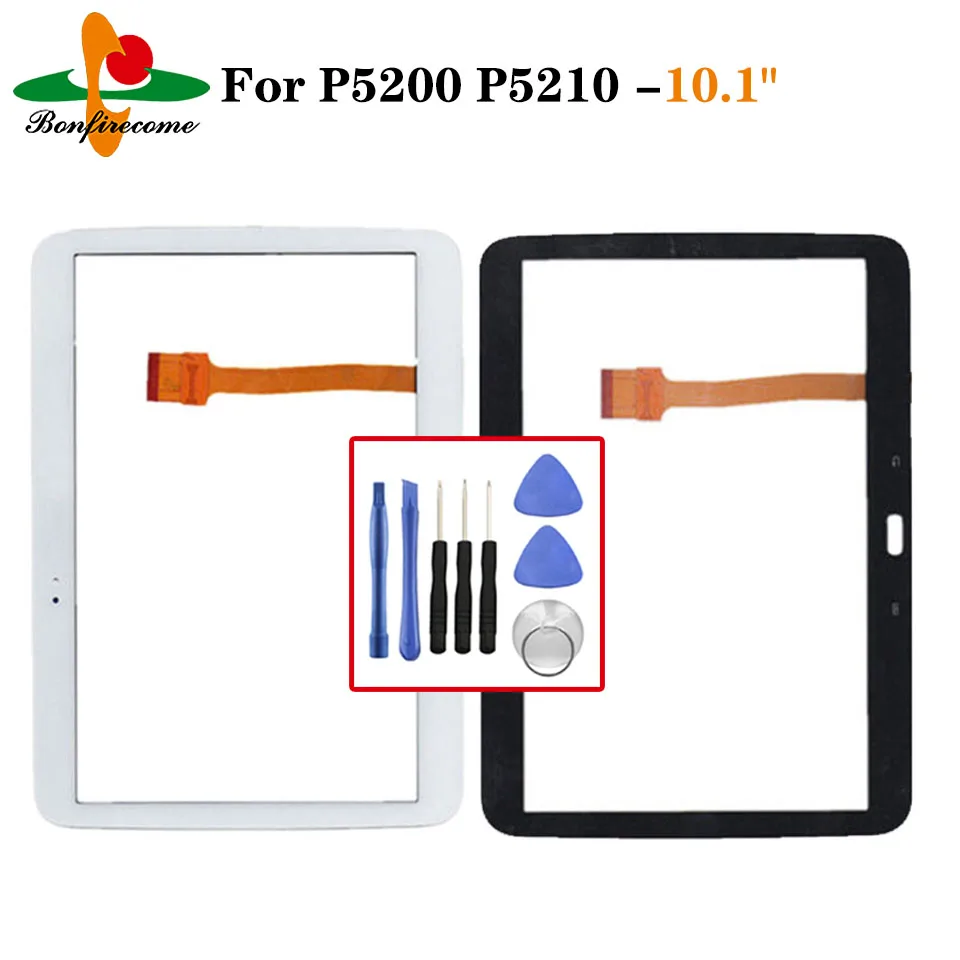 Di Ricambio Per Samsung Galaxy Tab 3 Gt-P5200 Gt-P5210 P5200 P5210 Pannello Touch Screen Digitizer Sensor