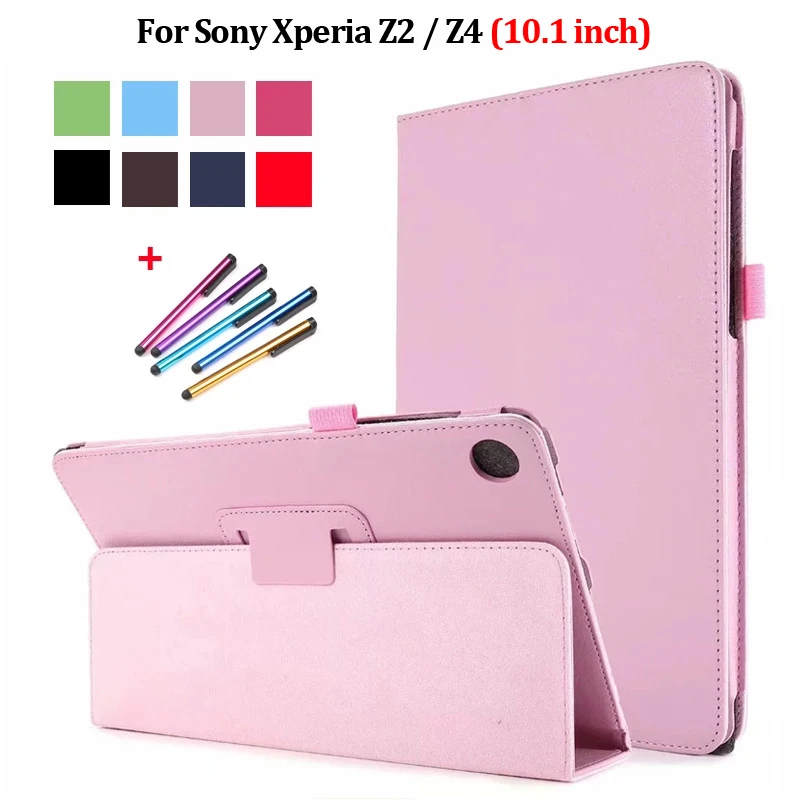 Tablet Funda Per Sony Xperia Z2 Custodia Da 10.1 Pollici Flip Cover Stand Shell Per Sony Xperia Z4 Custodia Per Tablet Per Sony Xperia Z2 Z4 Coque