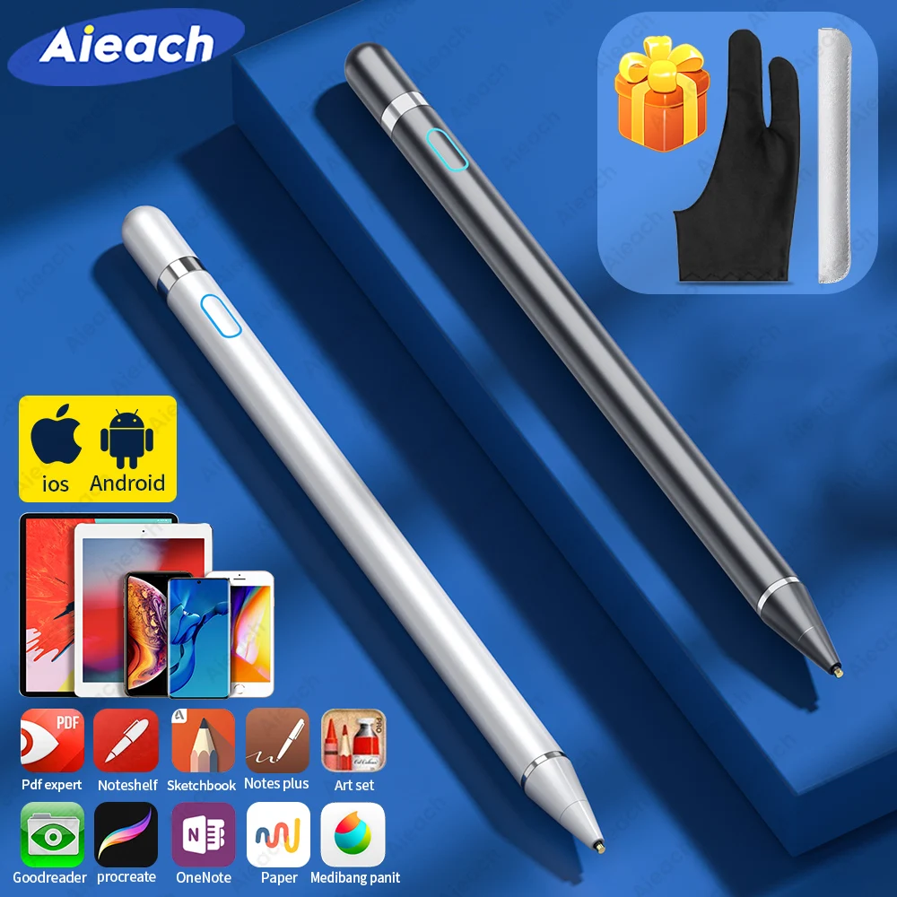 Penna Stilo Aieach Per Tablet Android Ios Phone Tablete Pen Per Xiaomi Lenovo Pencil Ipad Pro Pen Touch Per Apple Pencil 1 2
