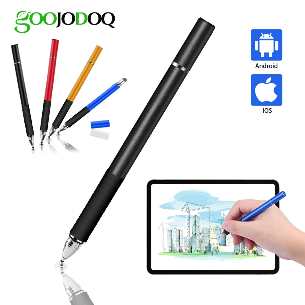 Penna Stilo Universale, Penna Touch Screen 2 In 1 Goojodoq Per Tutti Gli Ipad Pencil Iphone Huawei Stylus Android Xiaomi Per Apple Pencil