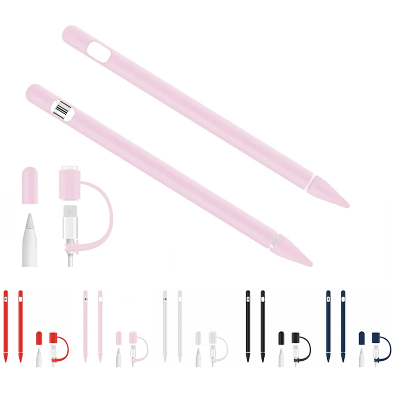 Custodia Per Pennino Porta Pennino Per Apple Pencil 1 A Custodia Protettiva In Silicone Morbido Connettore Anti-Smarrimento Cavo Per Ipad Pencil 1 Ada