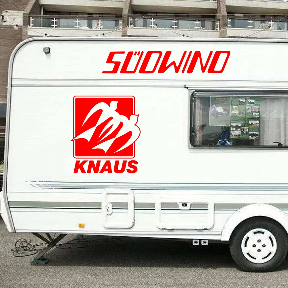 Per 6 Pezzi Knaus Old Poste Wind Adesivo Adesivi Camper Adesivi Caravan Decalcomania In Vinile