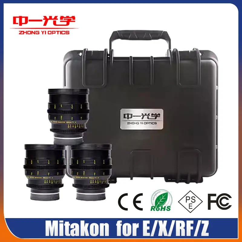 Zhongyi Mitakon 20Mm 35Mm 50Mm T1.0 Aps-C Cine Lens Obiettivo Cinematico Compatibile Per Fotocamere Sony E Nikon Z Canon Rf Fuji X Mount