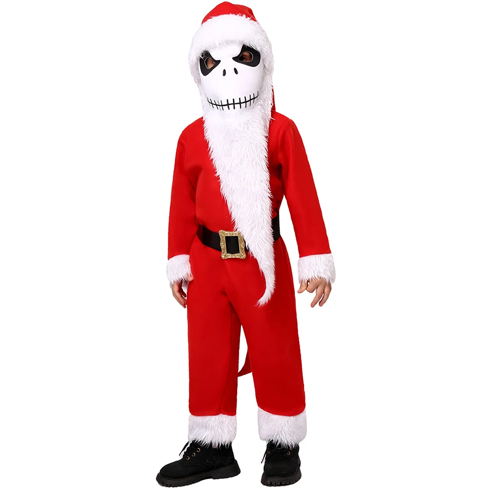 Nightmare Before Christmas Costume Da Babbo Natale Per Bambini Skellington Santa Halloween Costume Christmas Jack Cosplay Per Bambino
