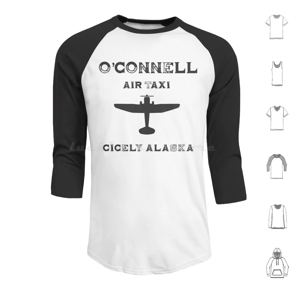 O'Connell Air Taxi Felpe Con Esposizione Del Nord Manica Lunga Esposizione Del Nord Cicely Alaska Cicely Maggie Oconnell