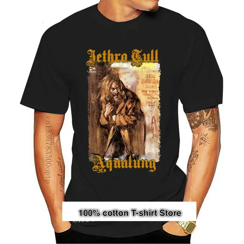 Camiseta De Jethro Tull Aqualung, 100 Algodon, Tallas S, 5Xl, Blaharajuku, Ropa De Calle, Menige, Marron Oliva, Nueva