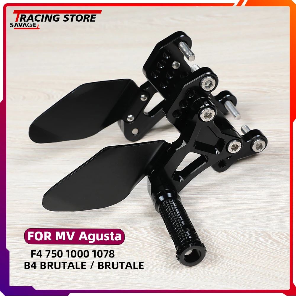 Per Mv Agusta F4 750 1000 S/R/Rr/Rc 1078 312 R/Rr B4 Brutale 1090 Bructale 750 910 920 989 990 Poggiapiedi Pedane Poggiapiedi Pedale