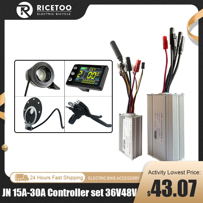 Controller Ebike Muslimn Jn Controller Brushless A Onda Sinusoidale S866 130X Thumb Throttle Pas Set Accessori Per Biciclette