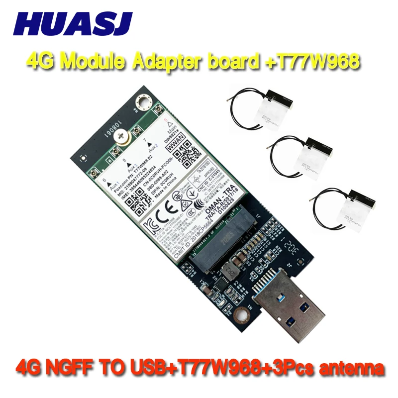 Huasj T77W968 Per Dell Dw5821E Lte Cat16 Gnss 4G Modulo Scheda Wwan Per Latitude 5420 5424 7424 Robusto Latitude 7400 / 7400 2-In