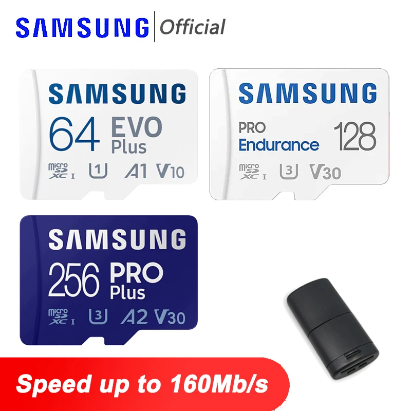 Samsung Pro / Evo Plus Micro Sd 128Gb 64Gb Scheda Di Memoria 32Gb Micro Sd Card 256Gb Tf Card 512Gb Memoria Flash Microsd Per Telefono Pc