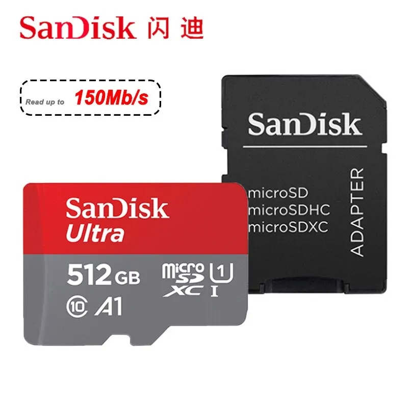 Sandisk Ultra Micro Sd 128Gb 32Gb 64Gb 256Gb 512Gb 1Tb Micro Sd Card Camera Sd/Tf Flash Card Memory Card 128Gb Microsd Per Telefono