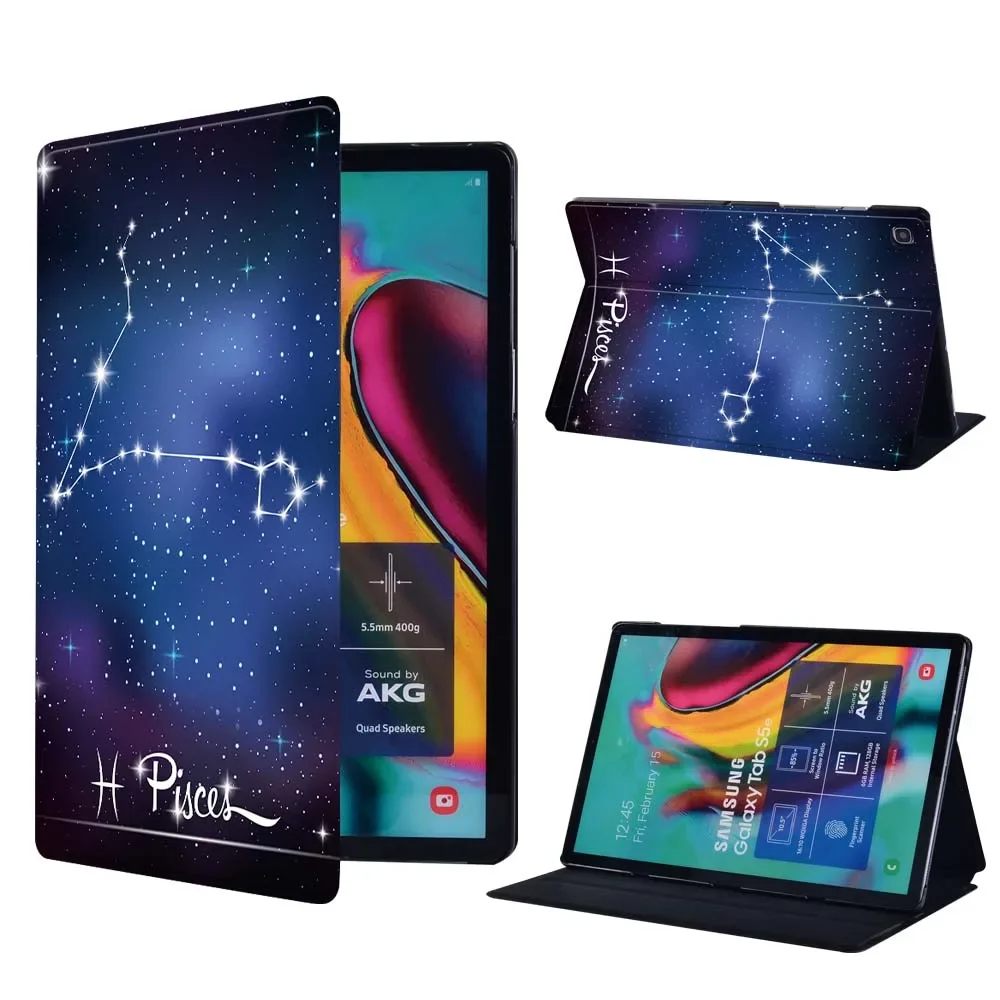 Custodia Per Tablet Per Samsung Galaxy Tab S7 11/S6 Lite 10.4/S8 11/S6 10.5/S4 10.5/S5E 10.5/A7 Lite 8.7/A8 10.5 Star Print Cover