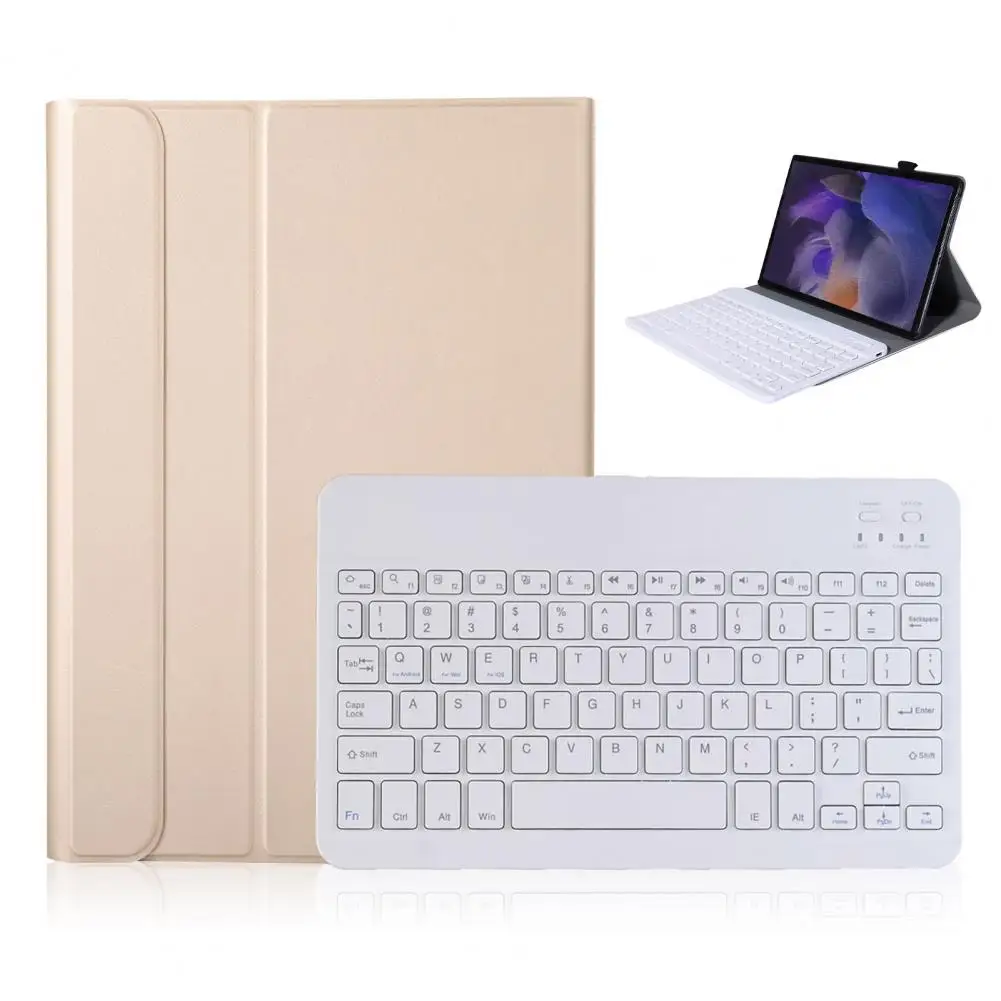 Bluetooth-Compatible Keypad Touchpad Stand Protective Cover For Samsung Tab A8 10.5 2021 Sm-X205/X200 Tablet Keyboard Case