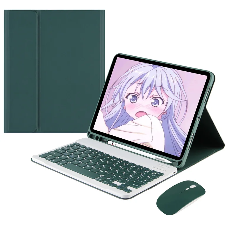 Magnetic Leather Case For Samsung Tab A8 Sm-X200 X205 Keyboard Cover For Samsung Galaxy Tab A8 Case 10.5 Inch Tablet Keyboard