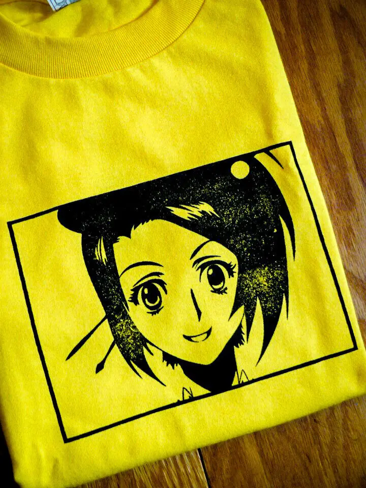 T-Shirt Vintage Samurai Champloo Fuu, Anime Manga, Akira, Trigun, Cowboy Bebop Maniche Lunghe O Corte