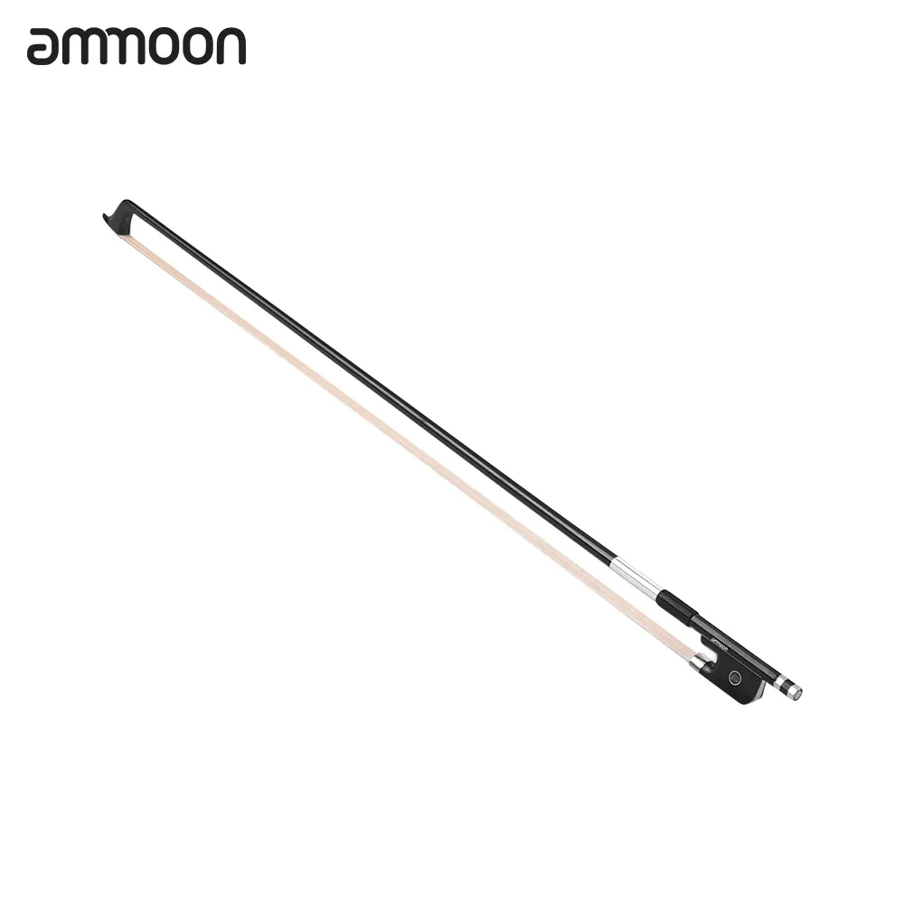 Buona Qualità Ammoon 4/4 Violoncello Violoncello Arco Ben Bilanciato In Fibra Di Carbonio Bastone Tondo Ebano Rana Bianco Crine Violoncello Parti