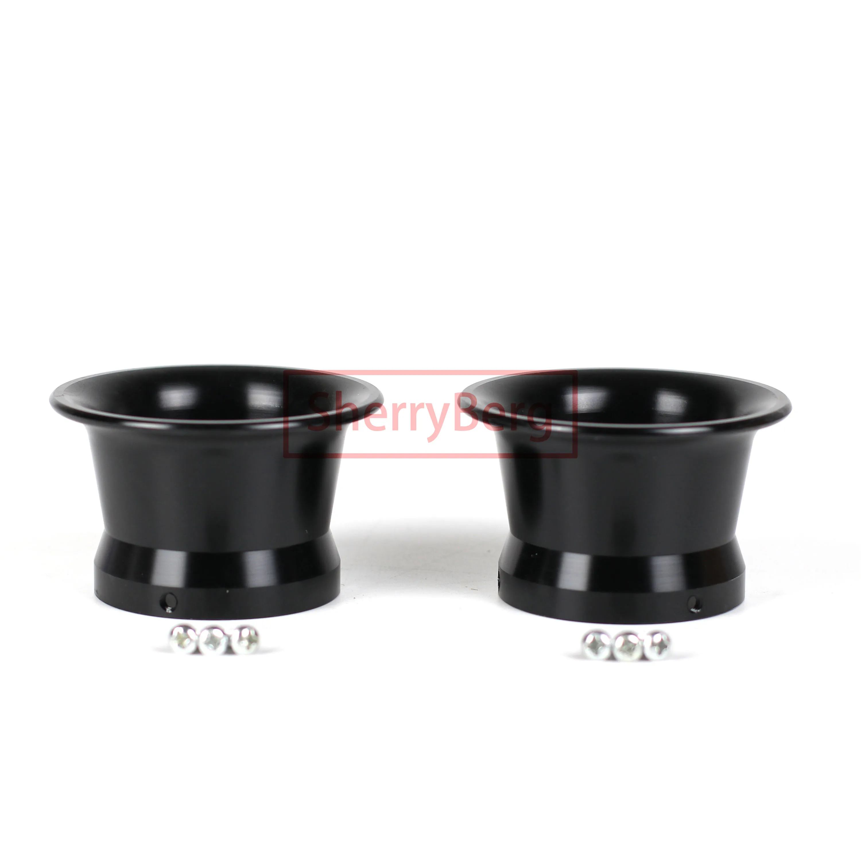 Sherryberg Billet 2 "Speed Stack Per Keihin Mikuni Tm Pe28 Pwk Oko 30 Carb Carburatore Carburatore Aspirazione 50Mm Coppia Colr Nera