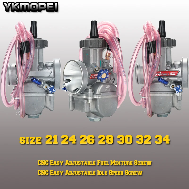 Universale 21 24 26 28 30 32 34Mm Pwk Moto Carburatore Carburatore Per Scooter Atv Quad Scooter