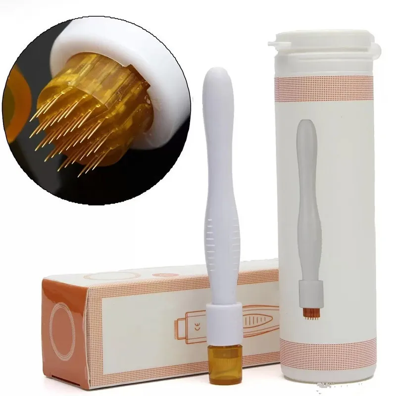 Drs 40 Pins Dermaroller Micro Needle Therapy System Microneedle Skin Care Timbro Cutaneo Per La Rimozione Delle Rughe Del Viso
