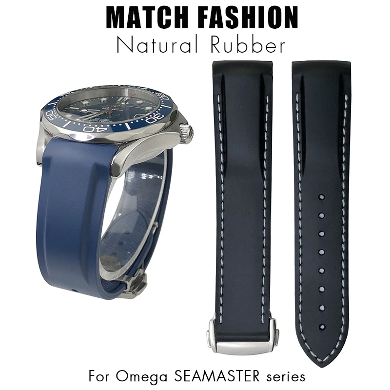 18Mm 19Mm 20Mm 21Mm 22Mm Cinturino Per Omega Seamaster Gmt Diver 300 Speedmaster Per Cinturino Per Orologio In Silicone In Gomma Hamilton Seiko