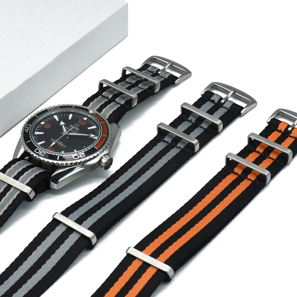 Cinturino Nato 007 Di Qualità Premium 20Mm 22Mm Cinturini In Nylon Per Cinturini Omega Seamaster Seiko Skx007 Gmt Blackbay Bracciale Militare