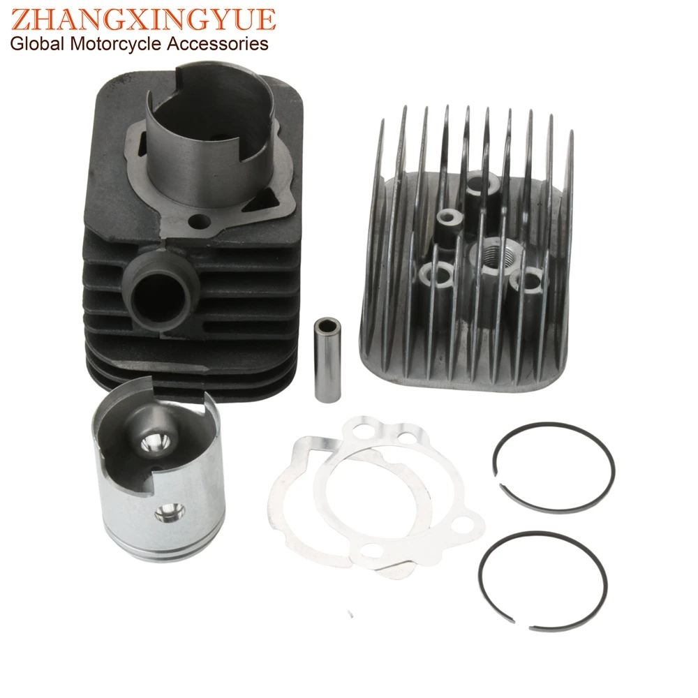 43Mm 65Cc Kit Cilindro Big Bore E Testa E Pistone Per Piaggio Ciao Boss 50 Boxer Grillo Si Bravo Ceao 50Cc 10Mm 2 Tempi