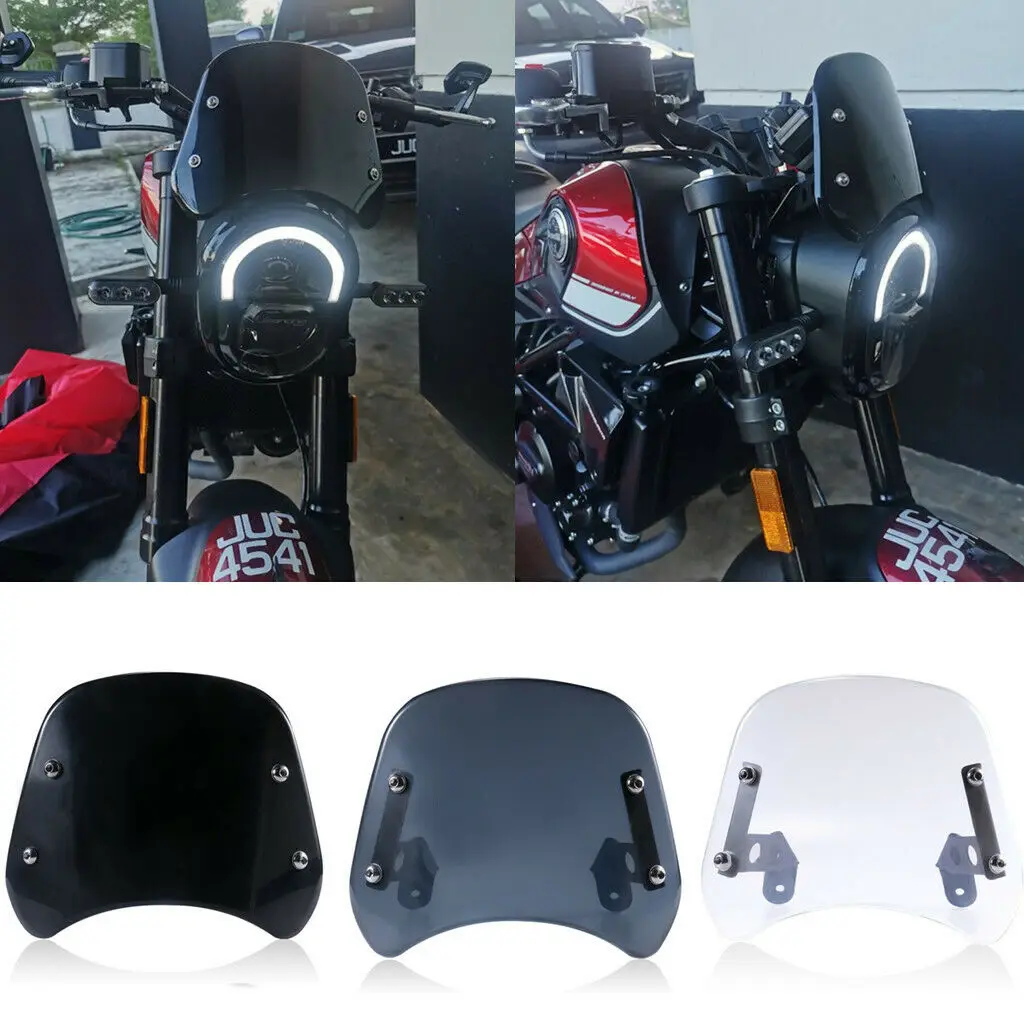Parabrezza Parabrezza Carenatura Moto Abs Per 250B Bj250 Benelli Leoncino 250