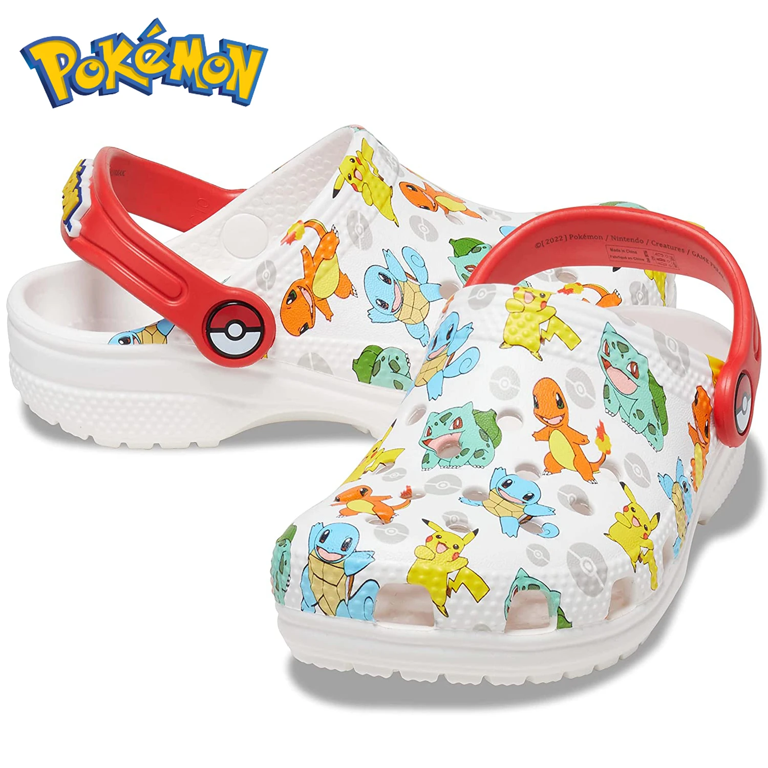 Pokemon Go Pikachu Hole Shoes Jigglypuff Charmander Pantofole Sandalo Cartoon Anime Figure Home Beach Shoe Summer Kids Kawaii Gift