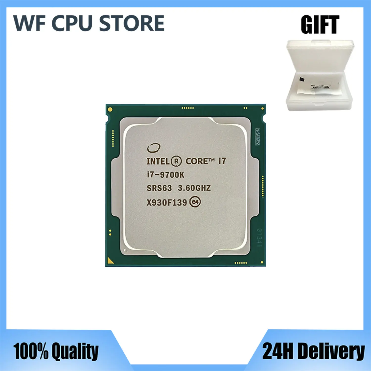 Processore Cpu Intel Core I7-9700K I7 9700K 3.6 Ghz A Otto Core A Otto Thread 12M 95W Pc Desktop Lga 1151