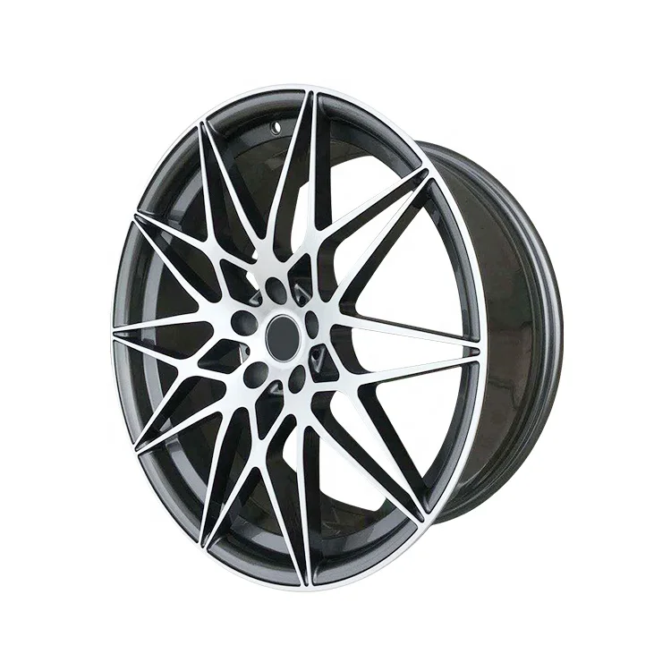 Cerchi In Lega Personalizzati Forgiati Per Auto Neri Luminosi 19*8.5 Cerchi In Lega All'Ingrosso 5 X112