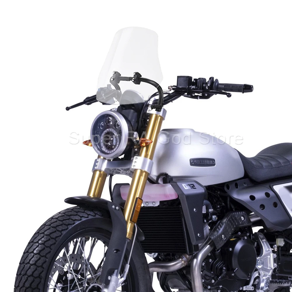 Per Fantic Caballero 125 Moto Avventura Parabrezza Parabrezza Supporto Di Navigazione Portatile