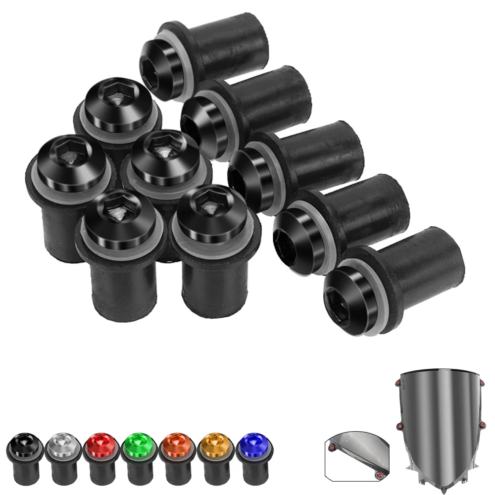 Per Energica Fantic Caballero 125 250 500 Ego Eva Ribelle Parabrezza Carenatura Cowl Parabrezza Viti Bulloni Kit 5Mm Dadi