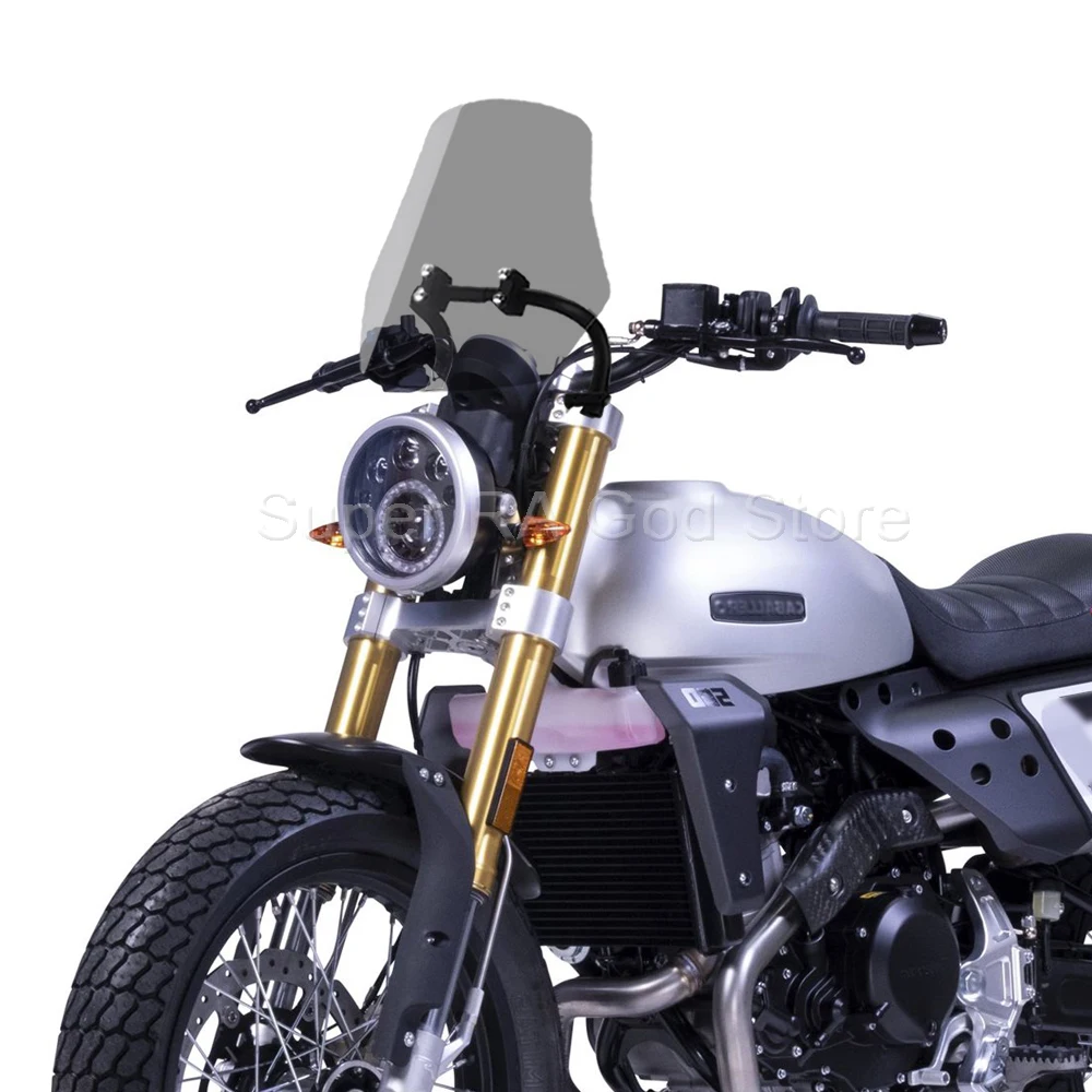 Per Fantic Caballero 125 Moto Avventura Parabrezza Parabrezza Supporto Di Navigazione Portatile