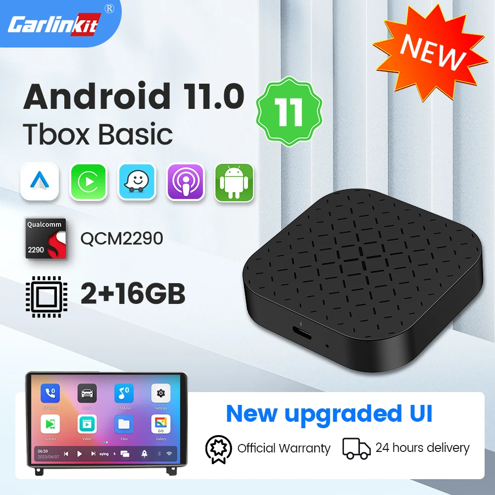 Carlinkit Carplay Android Auto Android 11 Tv Box Carplay Ai Box Per Iptv Netflix Youtube Car Intelligent System 2 + 16G Qcm2290
