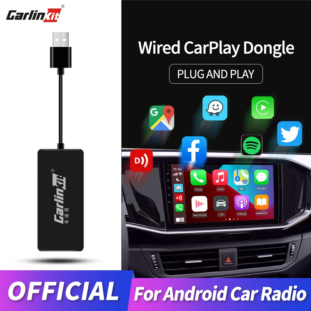 Carlinkit Dongle Carplay Cablato Android Auto Carplay Smart Link Adattatore Dongle Usb Per Lettore Multimediale Di Navigazione Android Mirrorlink