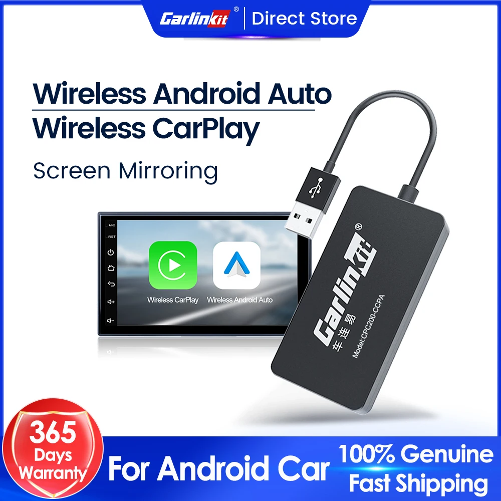 Carlinkit Dongle Wireless Carplay Per Android Solo Auto Android Auto Wireless Car Play Ios Mirrorlink Adattatore Usb