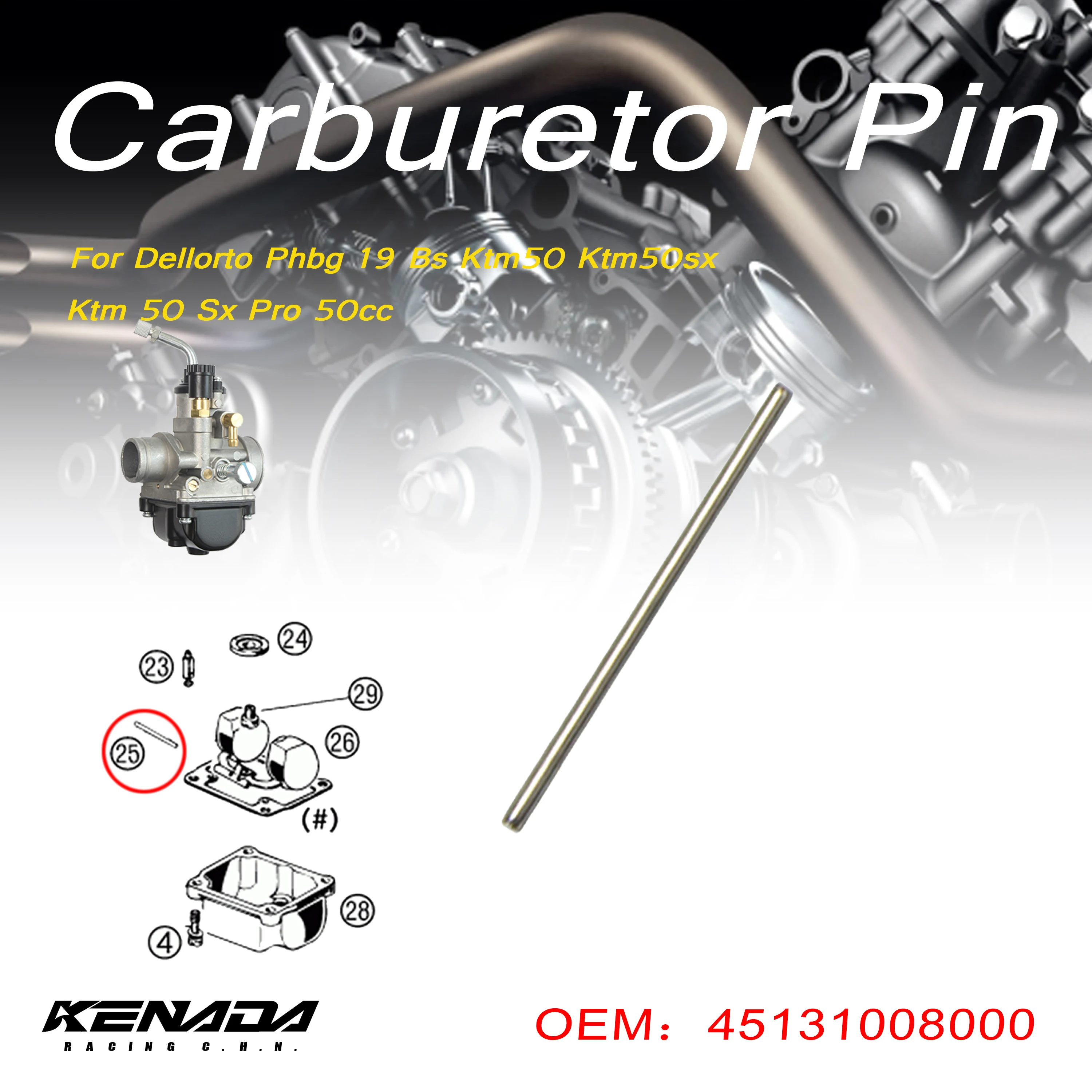 Ago Perno Carburatore Per Dellorto Phbg 19 Bs Ktm50 Ktm50Sx Ktm 50 Gxr Sx Pro 50Cc