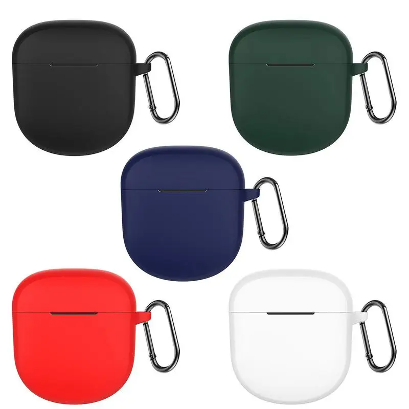 Custodia In Silicone Forbose Quietcomfort Earbuds Ii Shock Skin Cover Case Con Portachiavi Moschettone Per Bose Quietcomfort Earbuds 2