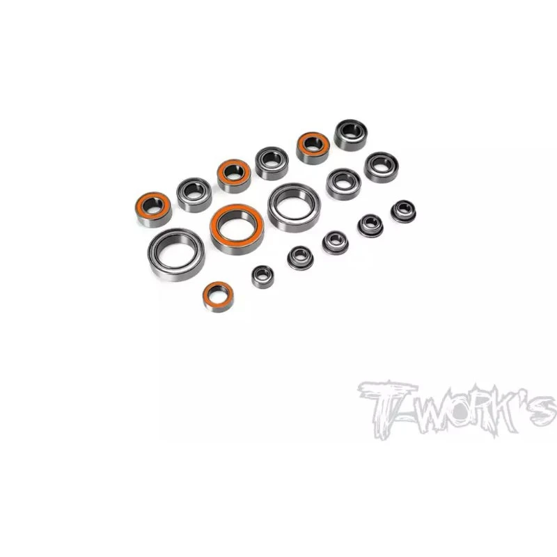 Originale T Works Bbs-X20Fwd Set Di Cuscinetti A Sfera Di Precisione (Per Serpent X20 Fwd) 17 Pezzi. Professionale Rc Parte
