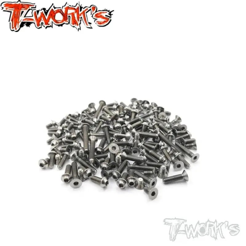 Originale T Works Tssu-S411 64 Set Di Viti In Titanio (Testa Ufo) 98 Pezzi. (Per Serpente S411) Parte Rc