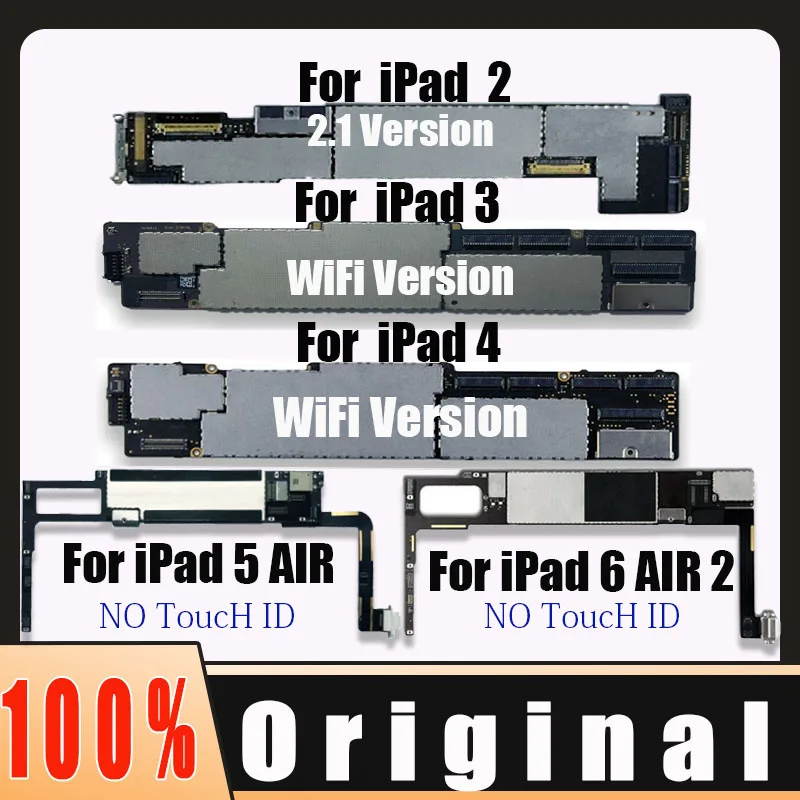 A1395 A1416 A1403 A1458 A1566 A1474 Wifi Schede Principali Di Logica Icloud Gratuite Per Ipad 2 3 4 Air 1 2 Scheda Madre 16Gb 32Gb 64Gb